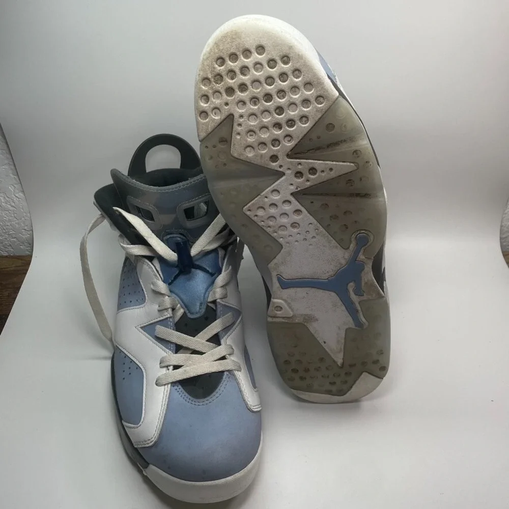 Air Jordan 6 Retro Mid UNC University‎ Blue Size 11.5 Shoes Only